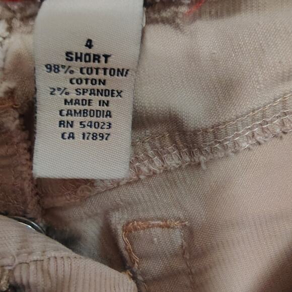 Old Navy Fine Corduroy Pants – Tan – Size 4 Short – Stretch Comfort - Picture 6 of 6